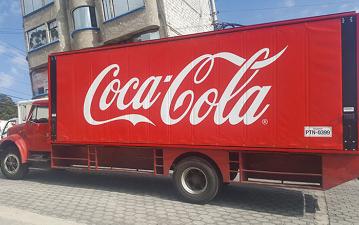 Camión Carga Lateral Coca Cola