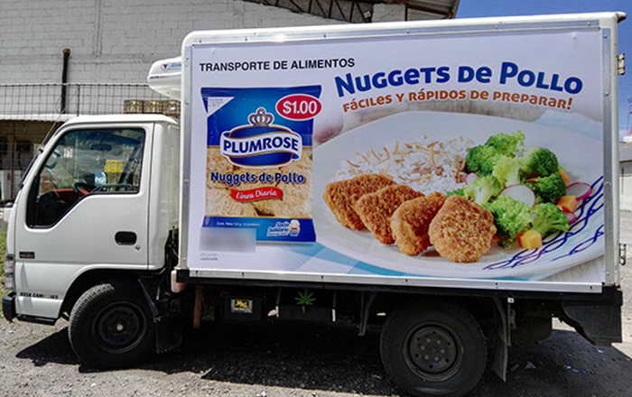 Camión Plumrose Campaña Nuggets de Pollo